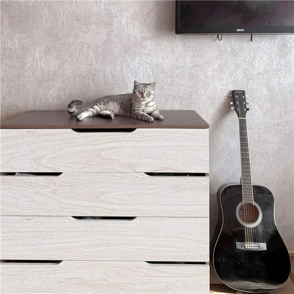 White Wood Contact Paper Wood Peel and Stick Wallpaper 17.7“×118”